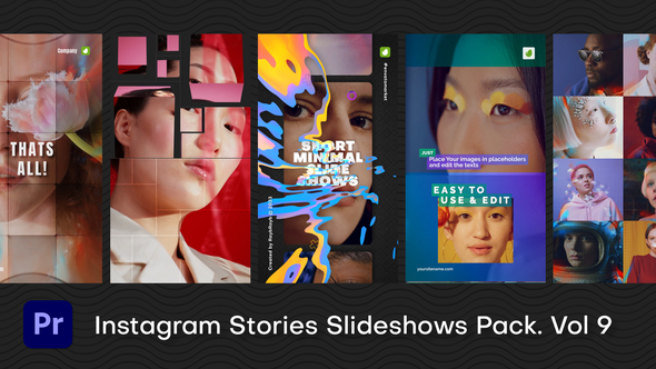 Instagram Stories Slideshows Pack. Vol9 | Premiere Pro