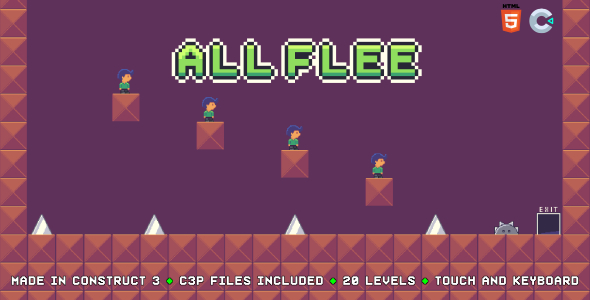 All Flee - HTML5 Platform game