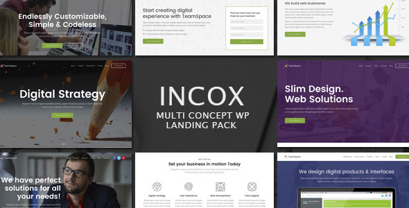 Incox – Multi-Concept Landing Pages WP Theme