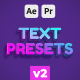 Amazing Text Presets - VideoHive Item for Sale