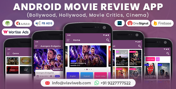 Android Movie Review App (Bollywood, Hollywood, Movie Critics, Cinema)