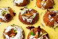 Rasbali is a traditional Indian sweet made from chhena or cottage cheese and dipped in sugar syrup - PhotoDune Item for Sale