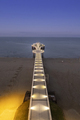 Aerial night view of Lido di Camaiore pier Tuscany Italy - PhotoDune Item for Sale