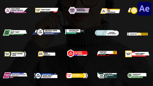 News Lower Thirds for After Effects