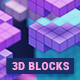 3D Blocks - Colorful Geometric Backgrounds | V01 - GraphicRiver Item for Sale