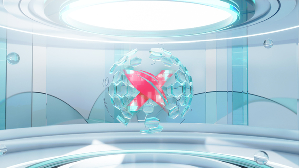 Tech Logo Hexagon Ball alt