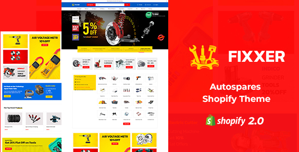 Fixxer - Hardwares & Tools Shop Shopify Theme