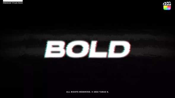 Glitch Modern Titles \ FCPX