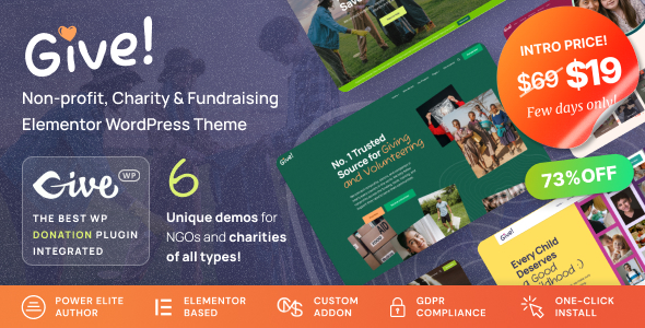 Give - NGO & Charity WordPress Theme