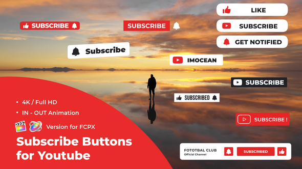 Subscribe Buttons for Youtube | FCPX alt