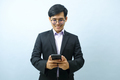 Portrait of businessman using smartphone. - PhotoDune Item for Sale
