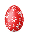Handmade Easter egg isolated on a white - PhotoDune Item for Sale