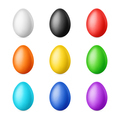 Handmade Easter eggs isolated on white - PhotoDune Item for Sale