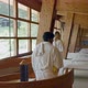 Couple in white bathrobes at spa resort, Alta Badia, Italy - VideoHive Item for Sale