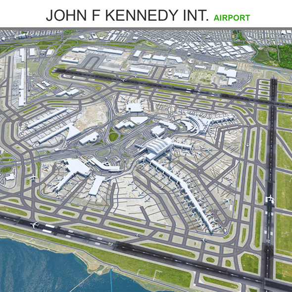 John F Kennedy International Airport 3d model