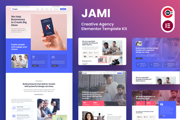 Jami - Creative Agency Elementor Template Kit