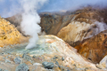 Crater of active volcano, volcanic landscape fumarole and hot spring, lava field, gas-steam activity - PhotoDune Item for Sale