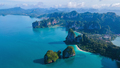 Aerial drone view of Railay beach Krabi Thailand with limestone cliffs - PhotoDune Item for Sale