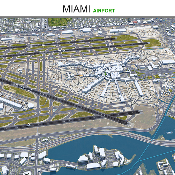 Miami Airport 3d model