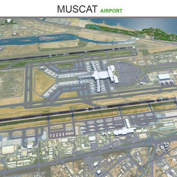 Muscat Airport 3d model