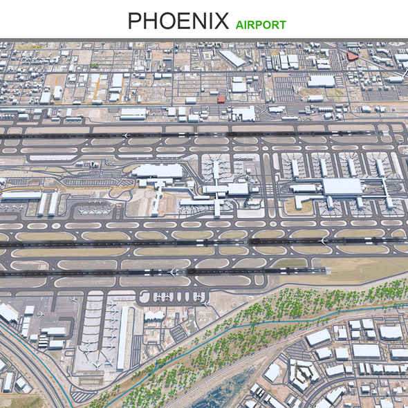 Phoenix Airport 3d model
