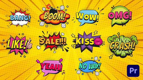 Comic Bubbles | Editable Cartoon Titles