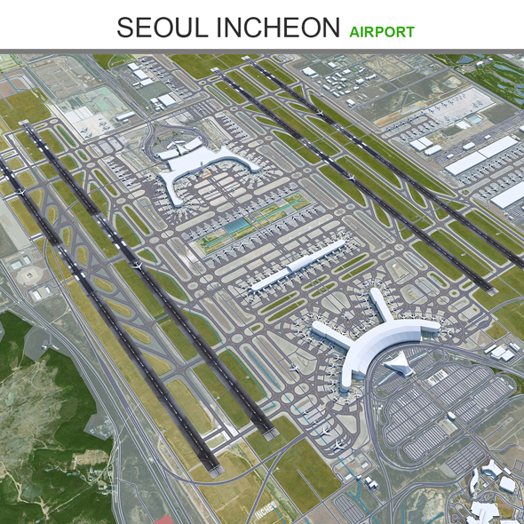 Seoul Incheon Airport 3d model
