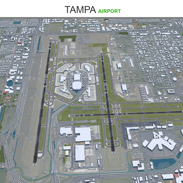 Tampa Airport 3d model
