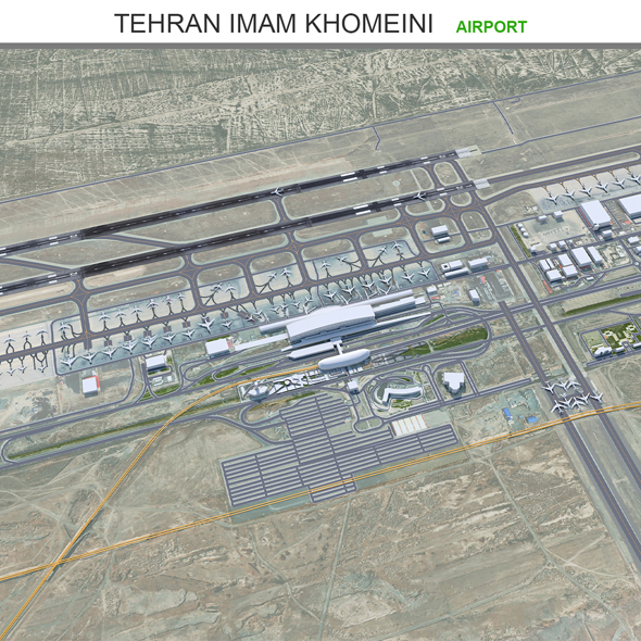 Tehran Imam Khomeini Airport 3d model