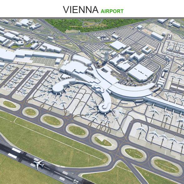 Vienna Airport 3d model