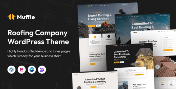 Muffle – Roofing Company WordPress Theme