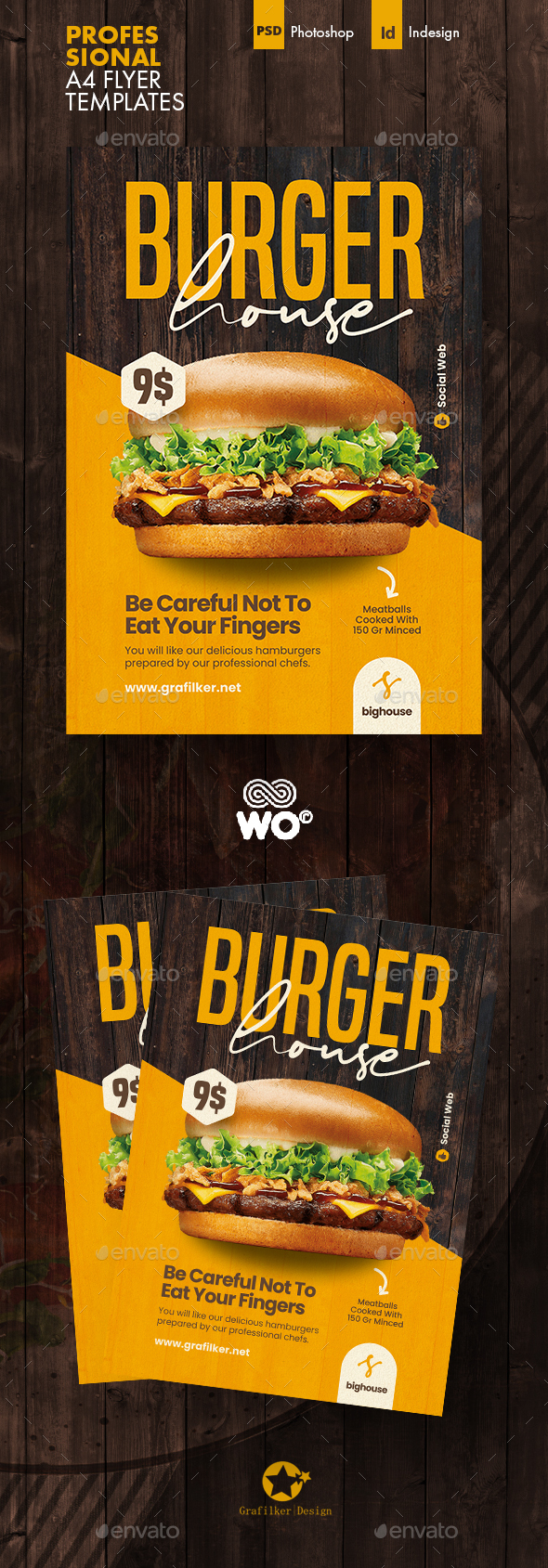 Burger House Flyer Templates