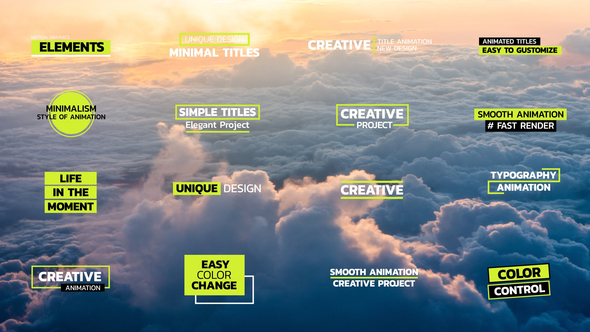 Simple and Minimal Titles | After Effects alt