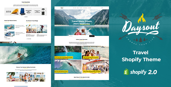 Daysout - Travel & Outdoor Store Shopify Theme