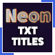 Neon Hand Draw Text Animator - VideoHive Item for Sale