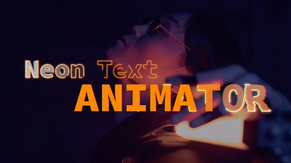 Neon Hand Draw Text Animator