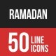 Ramadan Filled Line Icons - GraphicRiver Item for Sale