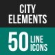 City Elements Line Icons - GraphicRiver Item for Sale