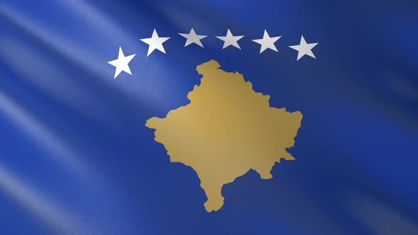 Flag of The Kosovo