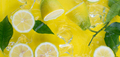 fresh sliced lemons in water for refreshing drink - PhotoDune Item for Sale