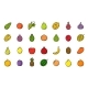 Raw Tropical and Exotic Fruits Color Line Icons - GraphicRiver Item for Sale