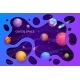 Papercut Space Landscape with Cartoon Planets - GraphicRiver Item for Sale