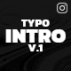 Typography Intro v.1 - VideoHive Item for Sale