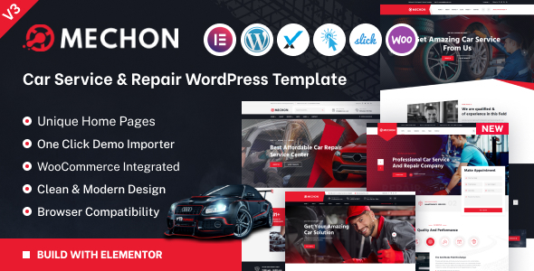 Mechon - Car Service & Repair WordPress Theme