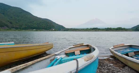 Japan Fujisan in Shojiko at japan