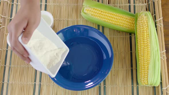 Arepas, Venezuelan dish made of corn flour