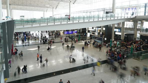 Airport Terminal Crowd