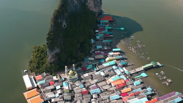 Panyee Fisherman Floating Village in Phang Nga, Thailand