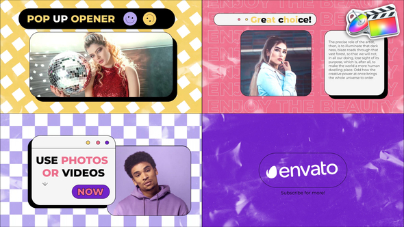 Stylish Pop Up Opener | FCPX alt