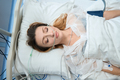Portrait of woman recovering in intensive care - PhotoDune Item for Sale